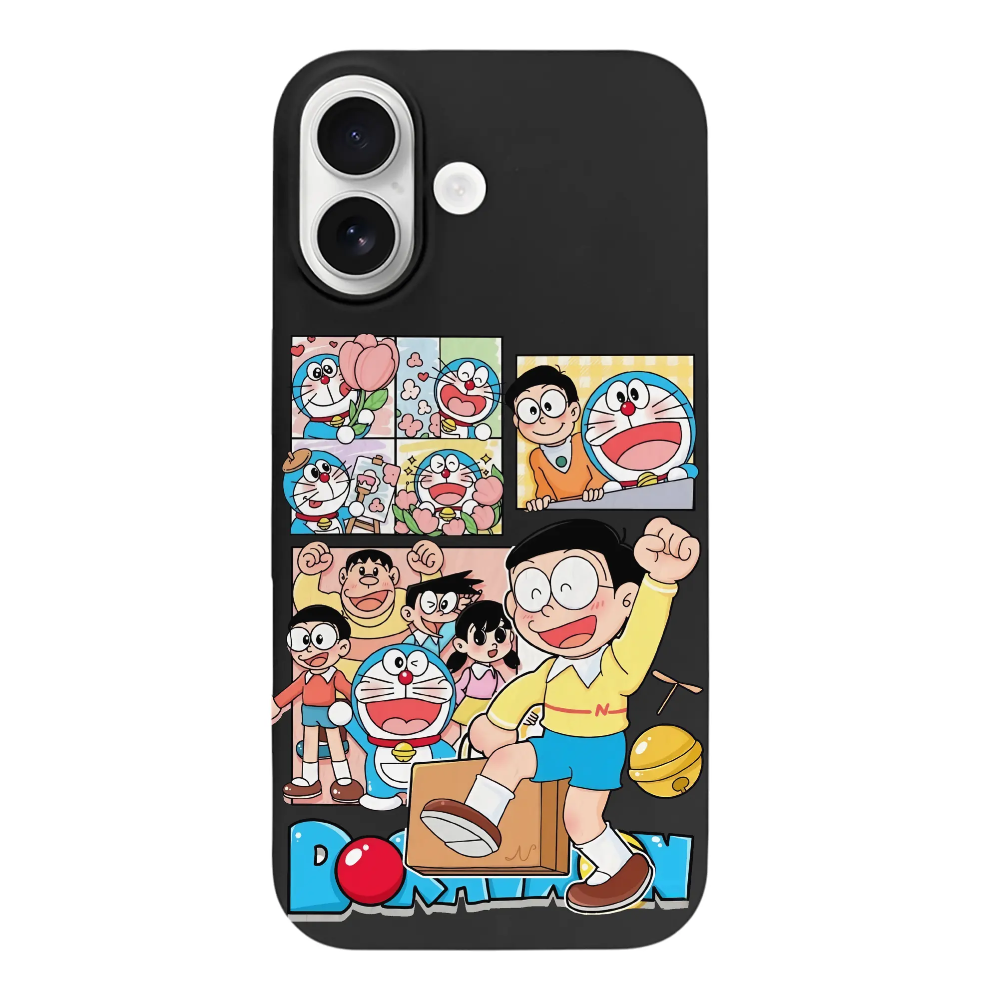 ドラえもん グッズドラえもん - iPhone 17 シリーズ シリコンケース 薄型 耐衝撃 指紋防止 ソフトタッチカバー 精密フィット 傷防止 保護ケース iPhone 17/17 Air/17 Pro/17 Pro Max 対応